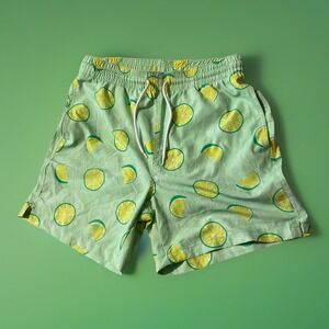 Lemon Lime Board Swim Shorts Men's M Wave Zone Volley Ball